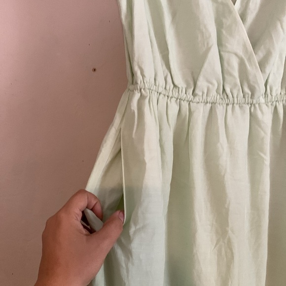 Banana Republic Cotton-TENCEL Maxi Dress, Honeydew SIZE XS - Picture 9 of 9